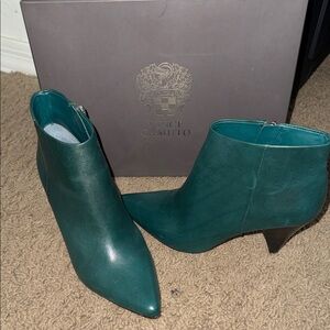 Vince Camuto Dark Teal Ankle Booties